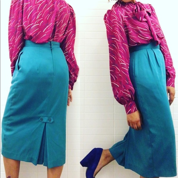 VINTAGE PENCIL SKIRT - Picture 1 of 7